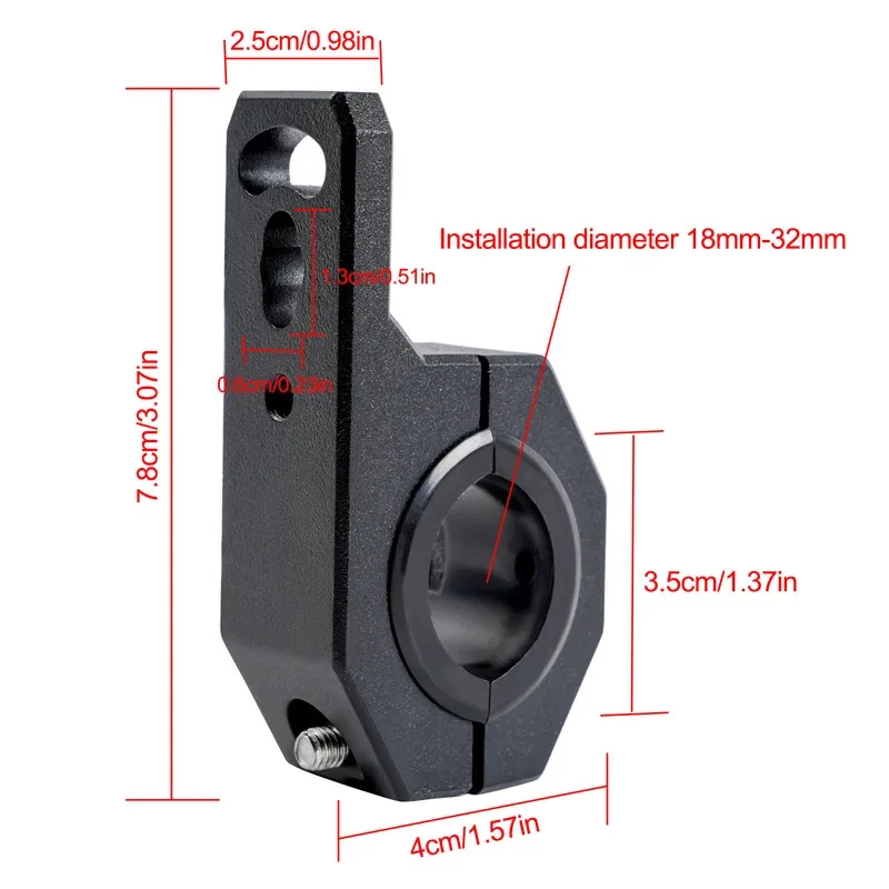 Motorcycle LED Tube Holder Mounting Bracket Fog Light Fixture Modification Reinforced Mounting Bracket Motorbike Accessories