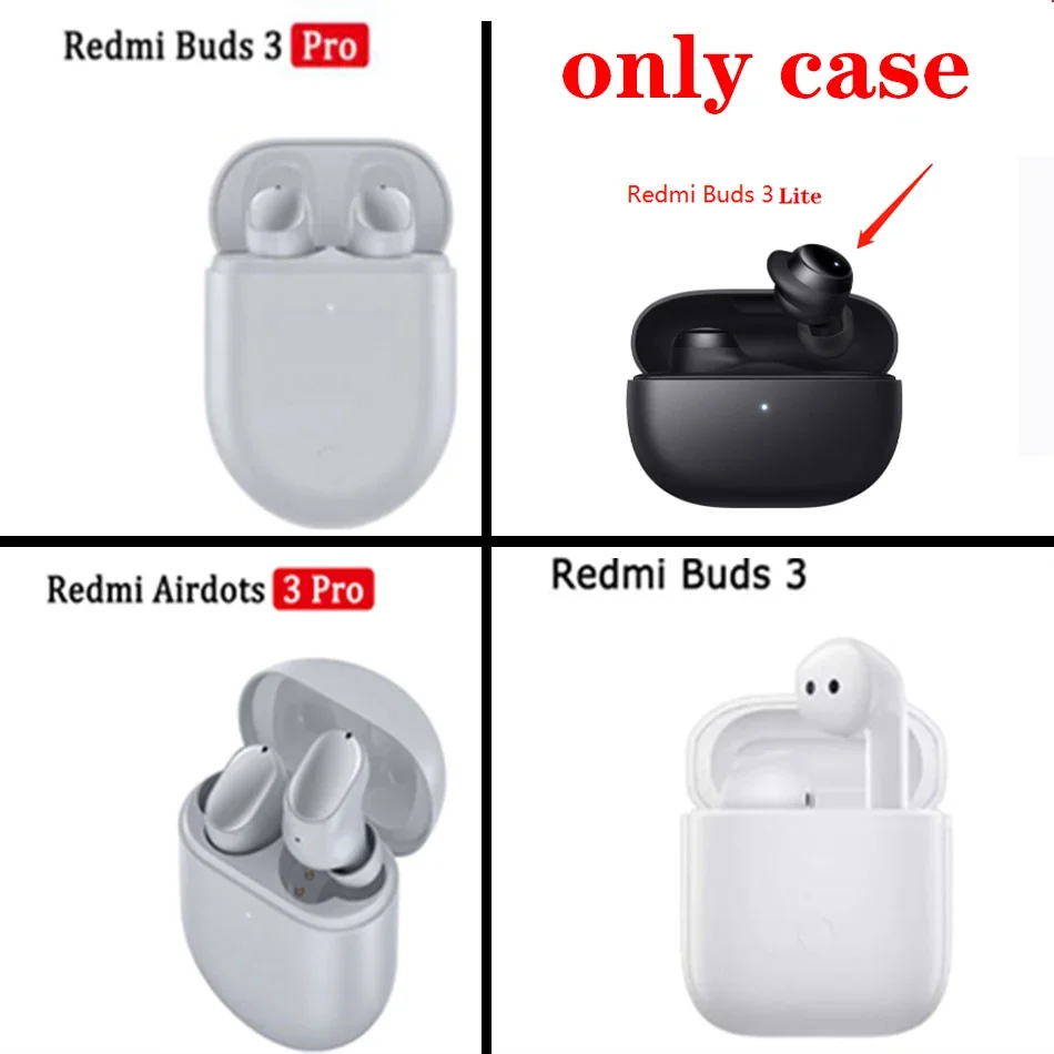 For redmi buds3 /3 lite/ buds3 pro/airdots 3 pro Earphone Case with keychian Transparent Silicone TPU Cover Cute Love/angel Case