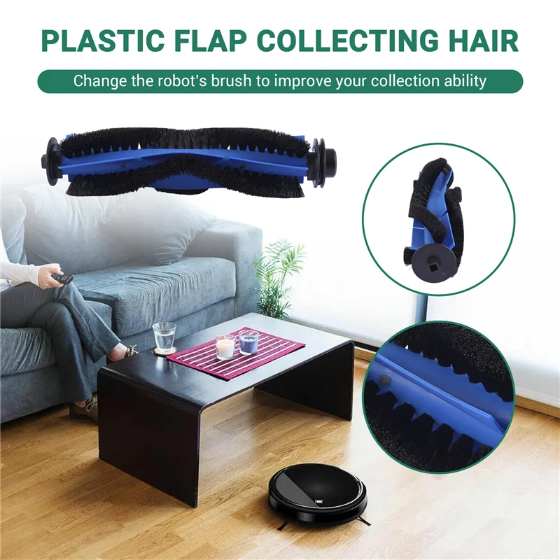 ABBK-交換用 Cecotec Conga 1090 990 Vital/Conga 999 Vital ロボット掃除機スペアパーツメインブラシ