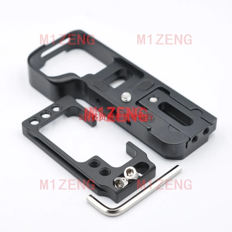 A7C Extended Adjustable Quick Release L Plate/Bracket hand Grip with hotshoe adapter for Sony A7C camera tripod