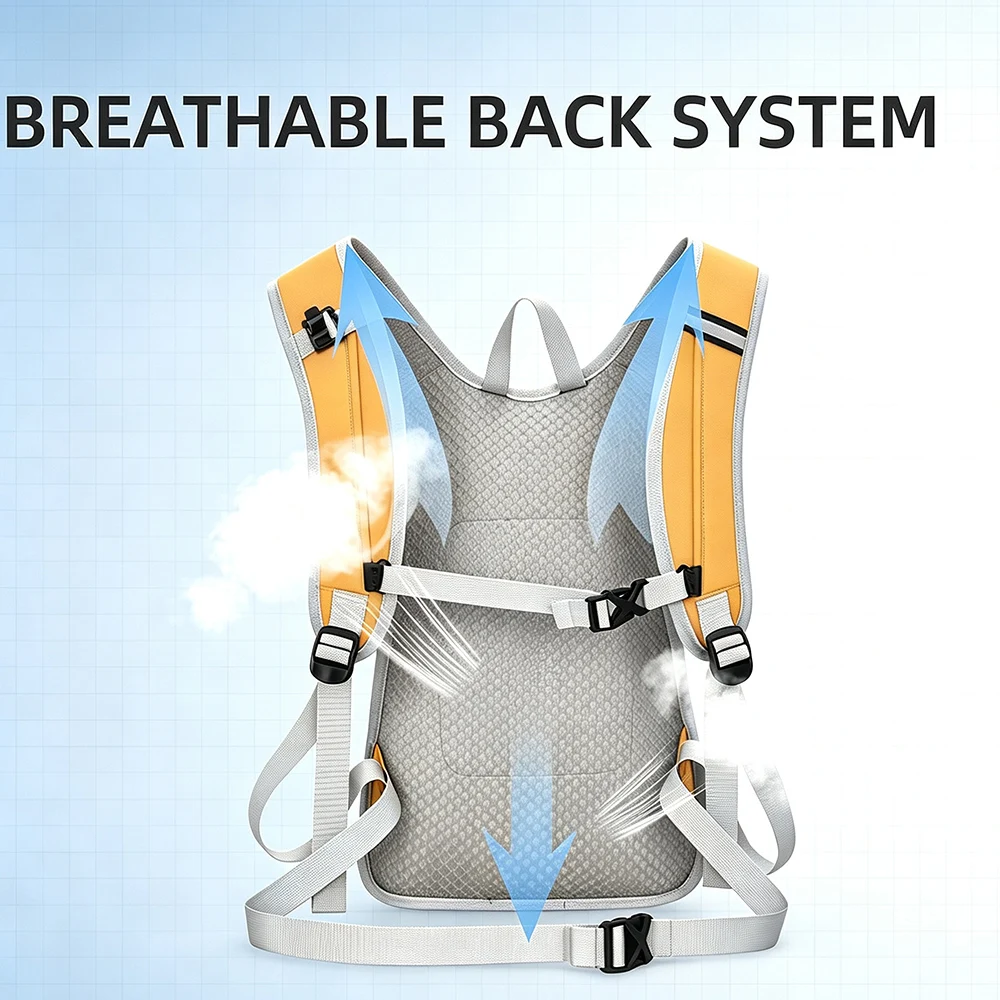 Lightweight Outdoor Waterproof Hiking Travel Backpack Casual Men Women Climbing Trekking Cycling Backpack Student Schoolbag