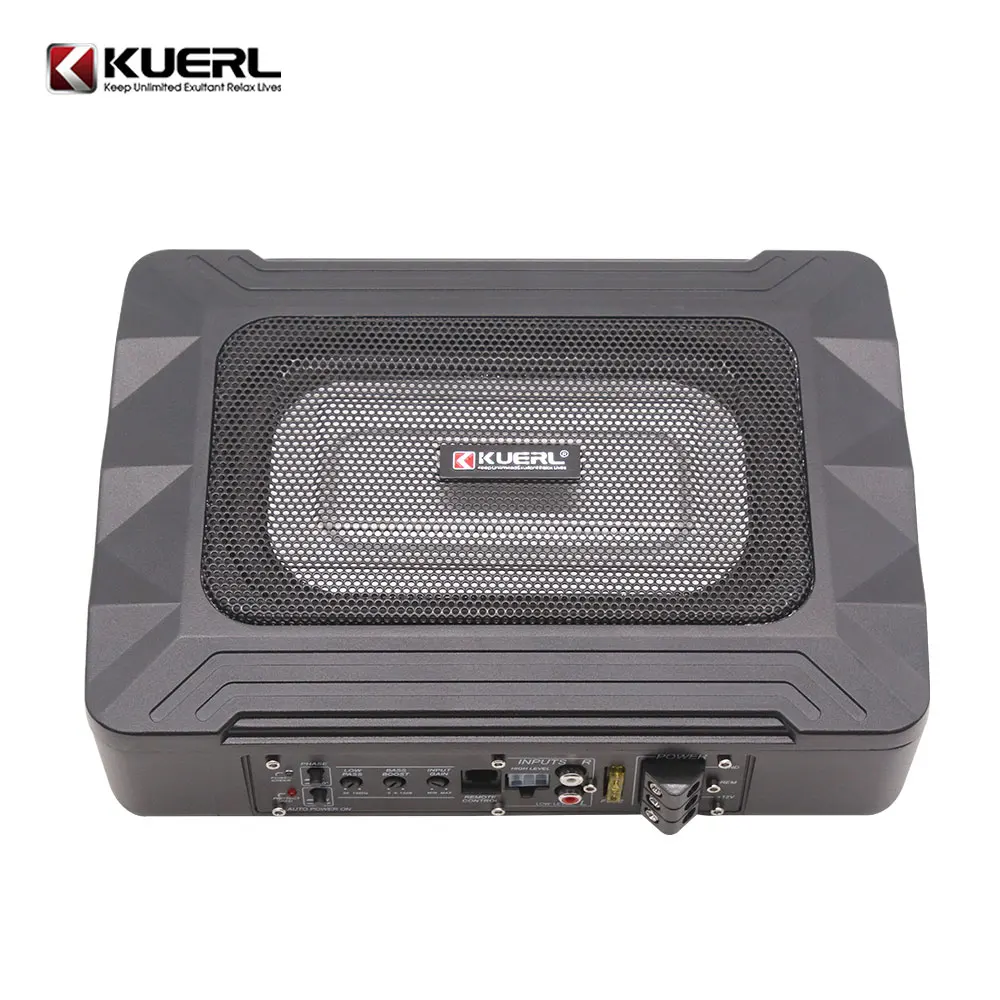 Portable 12v Mini High Power Car Subwoofer Active Car Audio Ultra-thin 5*8 Inch Subwoofer Under Seat