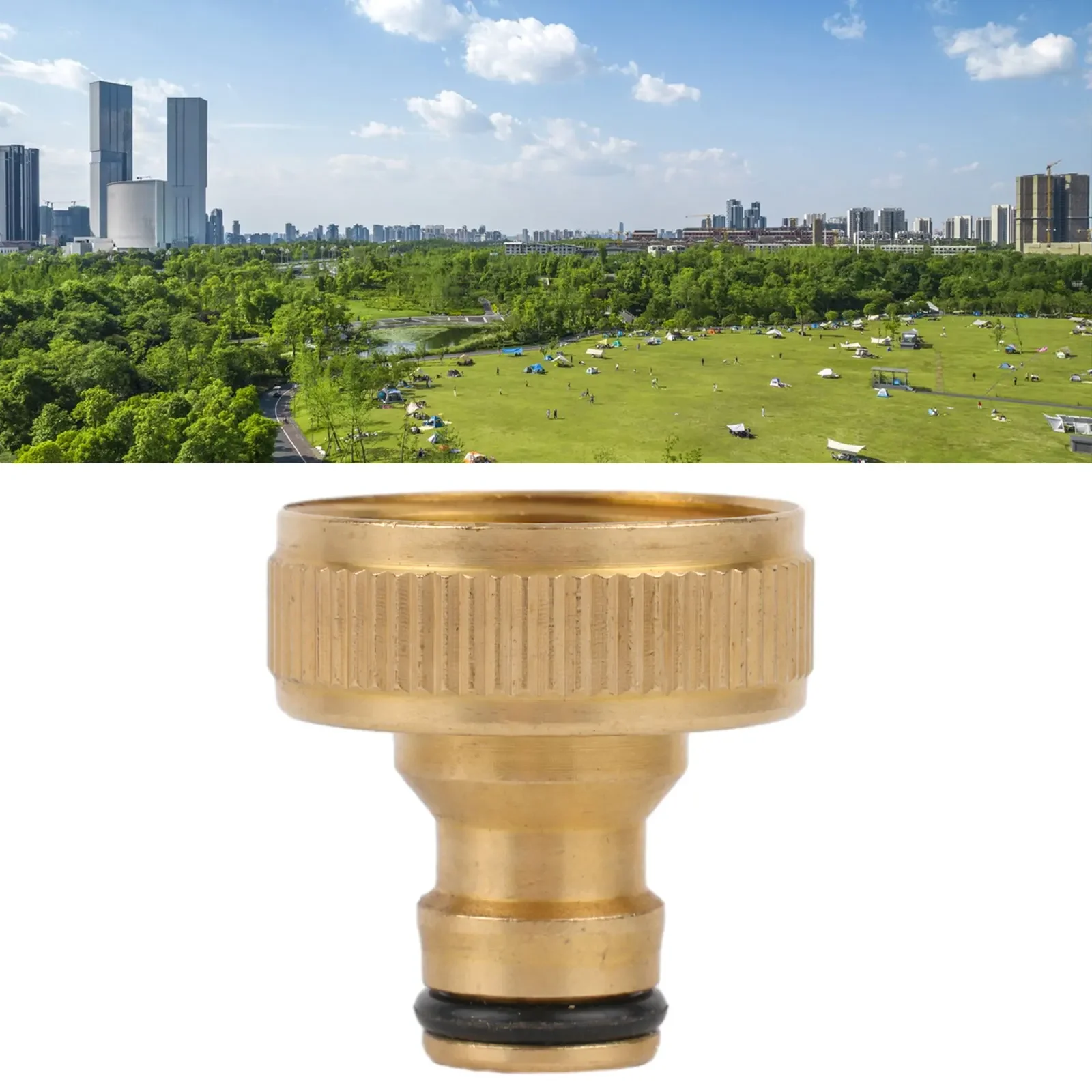 

Fitting Hose Tap Connector Garden Adapter Golden Tap Faucet Water Pipe Connector 1inch BSPF 36*31mm Accessories New