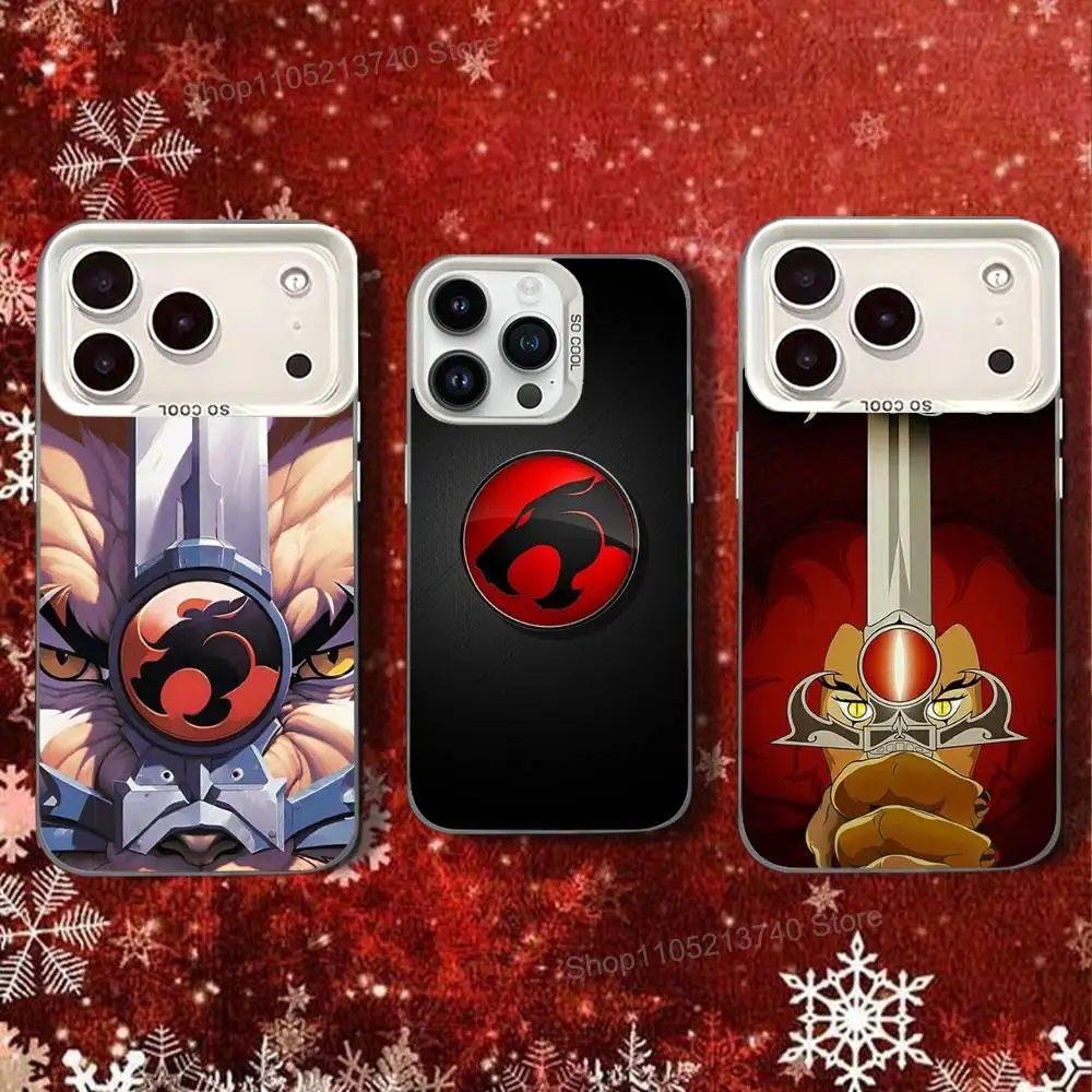 

Popular T-Thunder Cat-es For iPhone 15,16,17,11,13,12,14,Pro,SE4,Max,Plus,Air,Mini Anti Fall White Matte Hard Bumper Phone Case