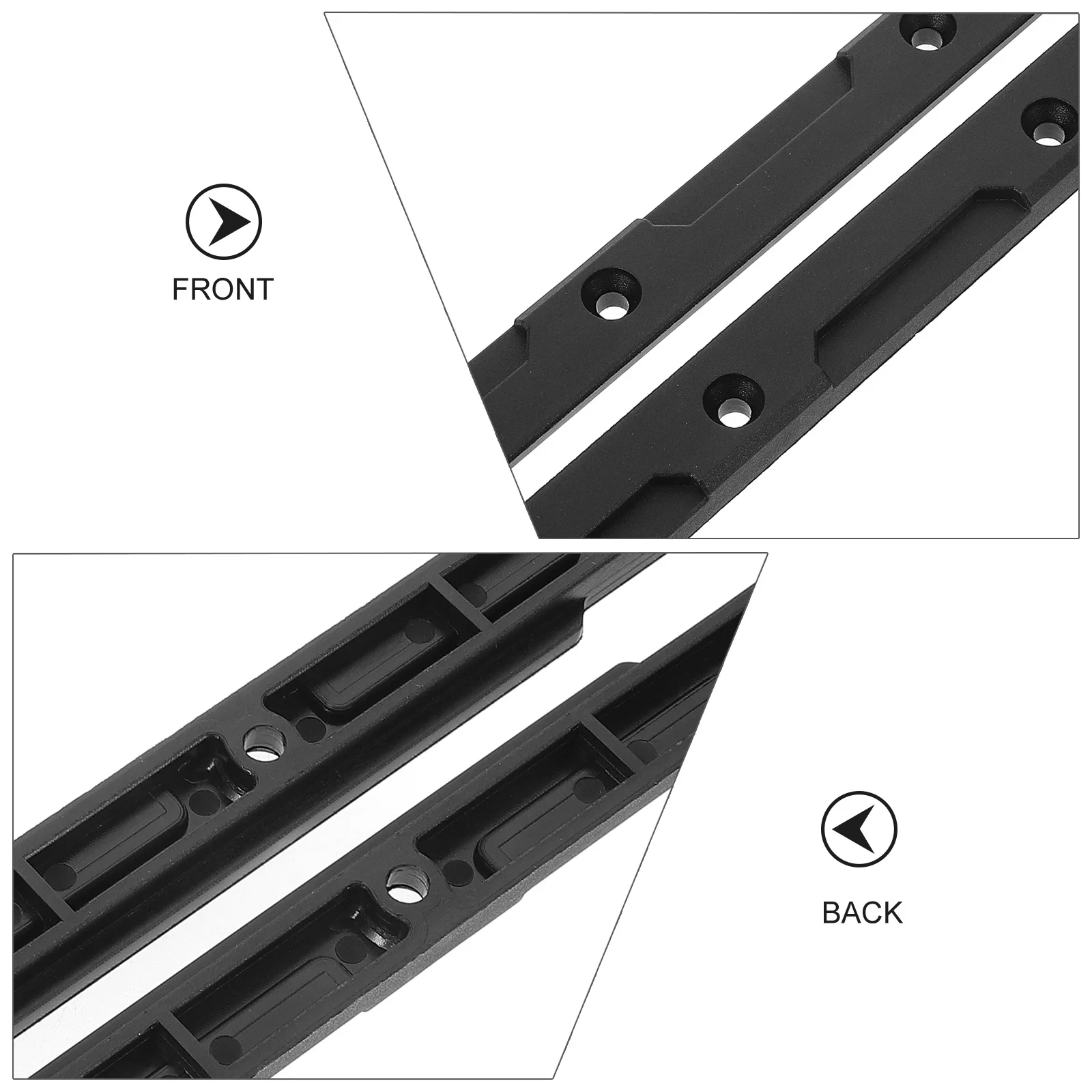 

1Set Kayak Track Mount Heavy Duty Rail Rack Waterproof Stable Multi-Use Kayak Canoe Rail Track Outdoor Sports Accessory