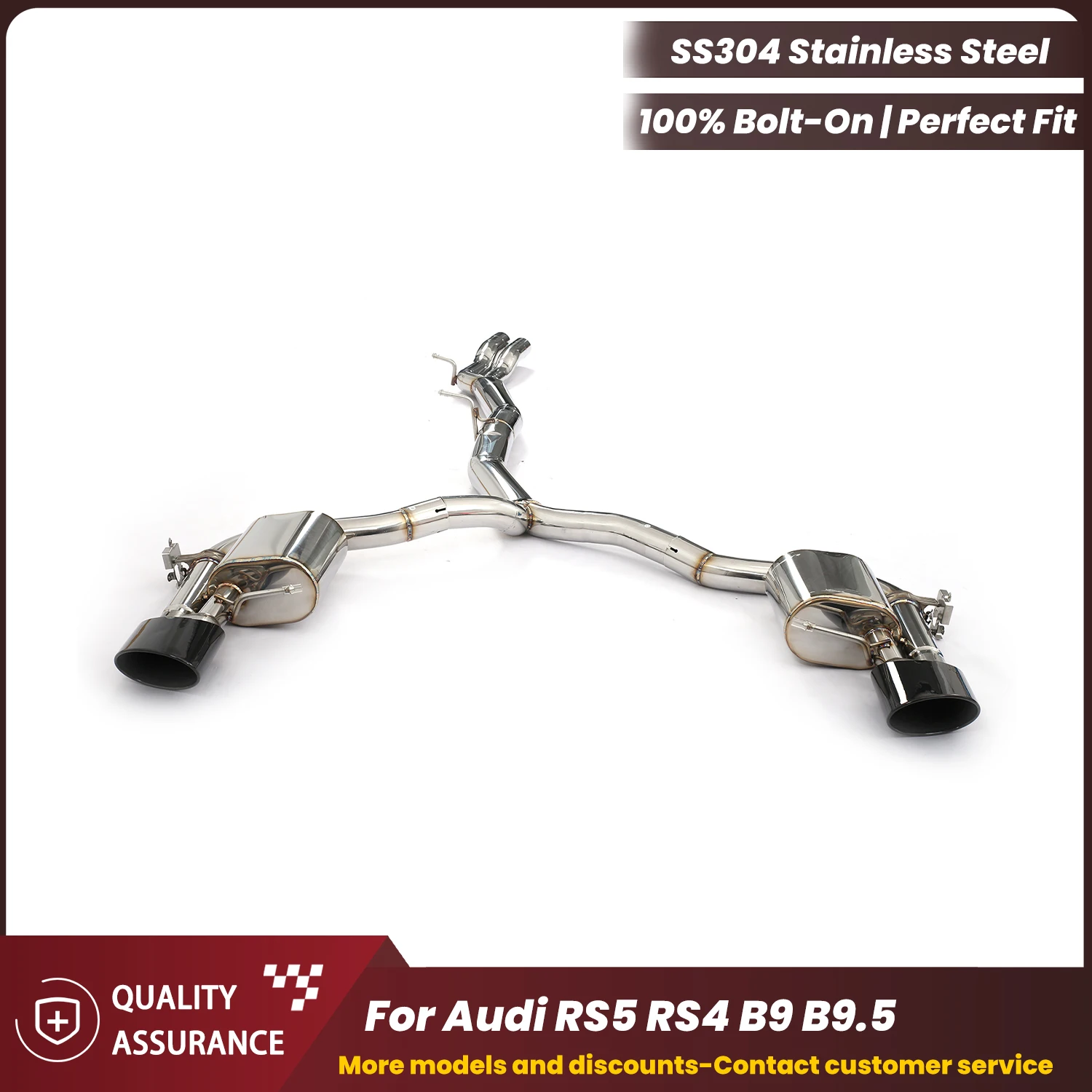 

ECCF OEM Valved Catback Exhaust for Audi RS5 RS4 B9 B9.5 Aggressive Exhaust Sound Performance Upgrade Easy Installation