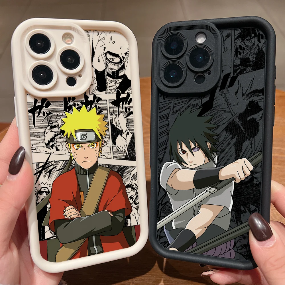 NARUTOS Anime Sasukes Phone Case for Samsung Galaxy S26 S25 S24 S23 S22 S21 S20 FE Ultra Plus 5G Note20 Soft Cover Funda