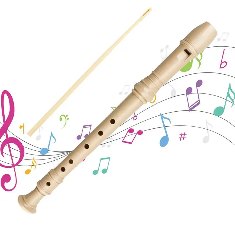 Recorder Instrument For Kids German Fingering Soprano Recorder Flute Instrument With Cleaning Rod Student Flute For Home