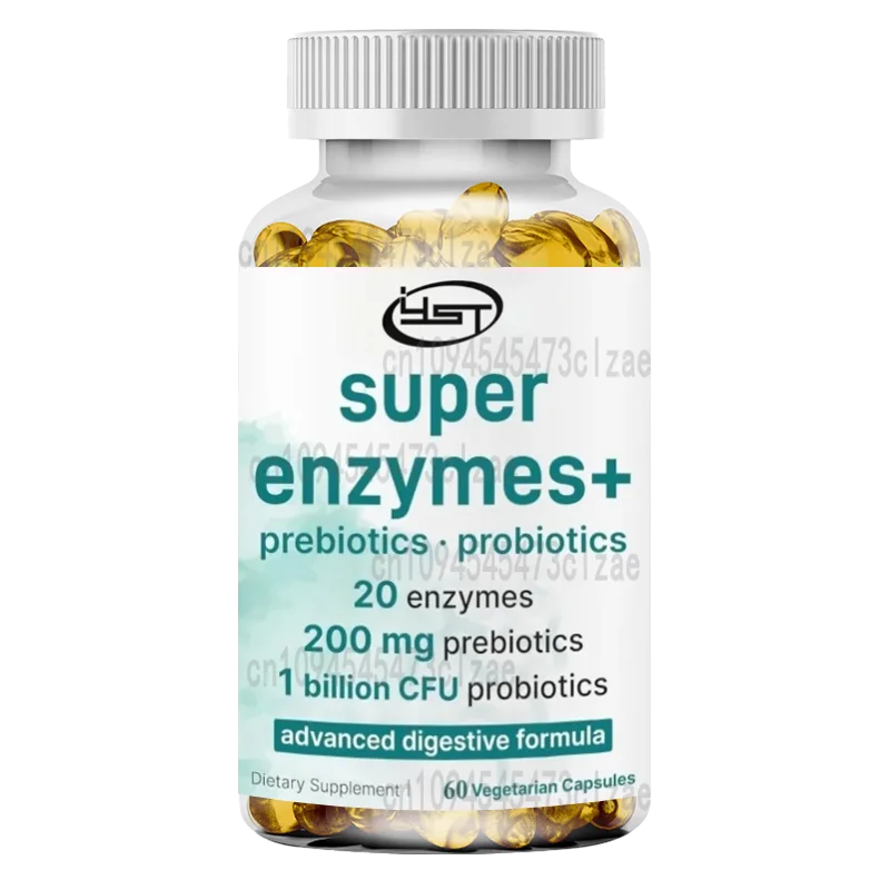 1 Billion CFU Probiotic Prebiotics Papain, Bromelain, Carrageenan Shell Digestion Intestinal Health Support -60 Plant Capsules