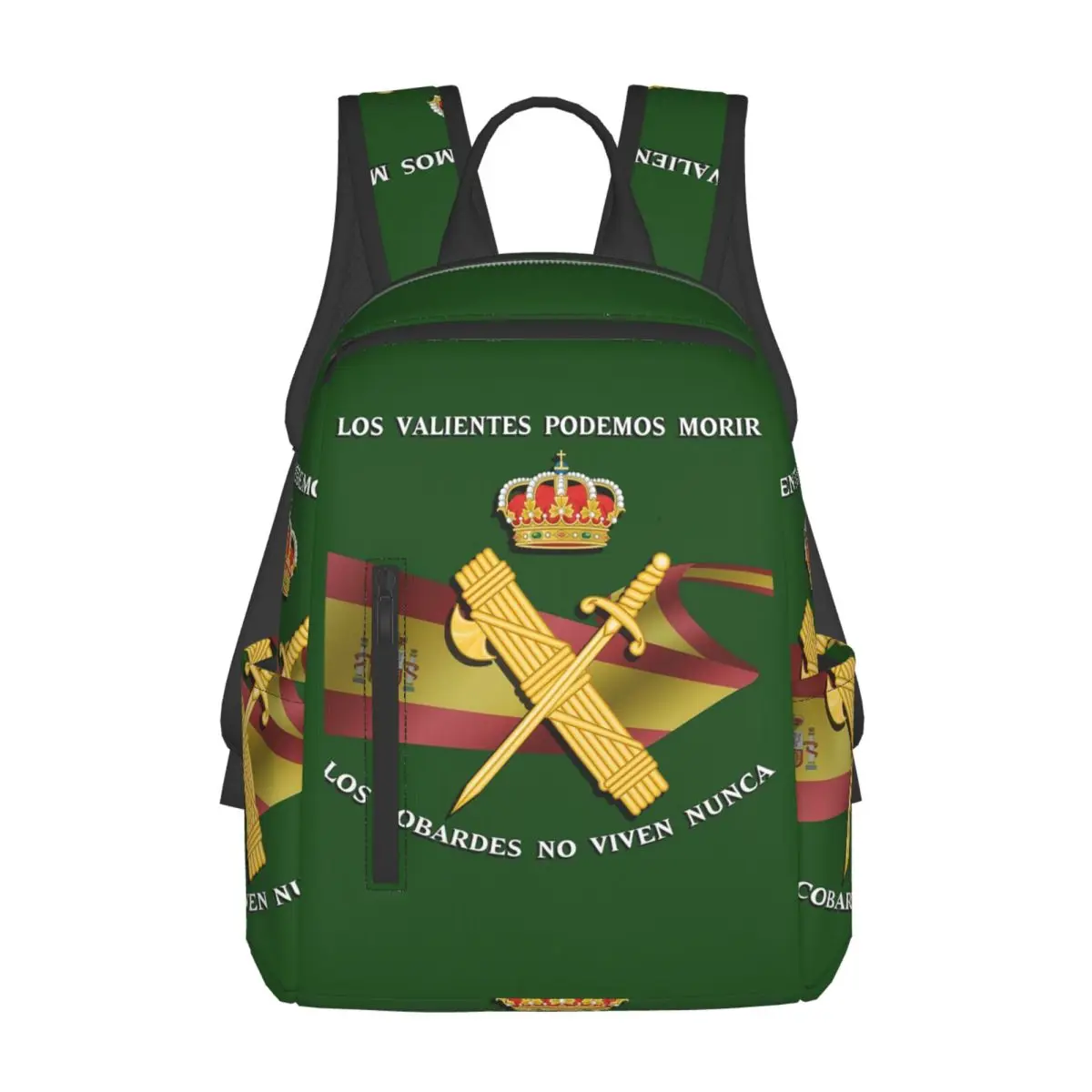 

Spanish Guard Civil Spain Flag Backpack Daypack Large Capacity Boys Girls BookBag School Bag Shoulder Bags for Men Women