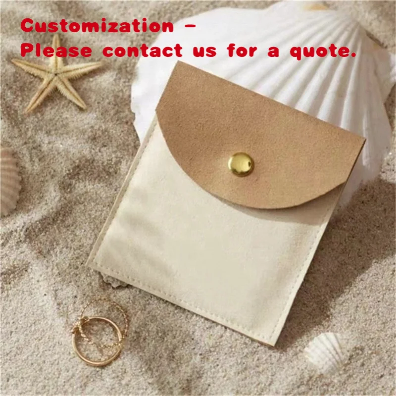 custom.Chuanghua Microfiber Button Items Storage Bag Ring Necklace Jewelry Bag Can Be Customized