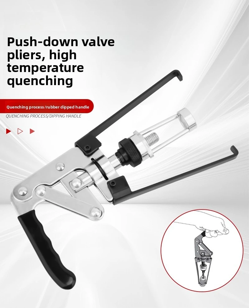 Push Down Type Valve Plier Oil Seal Valve Spring Puller Disassembly Replacement Auto Repair Hand Tool workpro