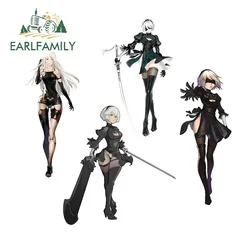 EARLFAMILY 13cm x 6.1cm for Sexy Anime NSFW Car Sticker Hentai Vinyl Occlusion Scratch Personality Waterproof Window Trunk Decal