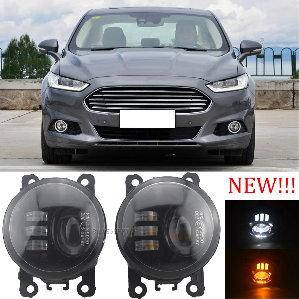 

(Слева + справа) для Ford Mondeo Fusion 2013 2014 2015 2016 (6 стилей), дневные ходовые огни, противотуманные фары в сборе, противотуманные фары