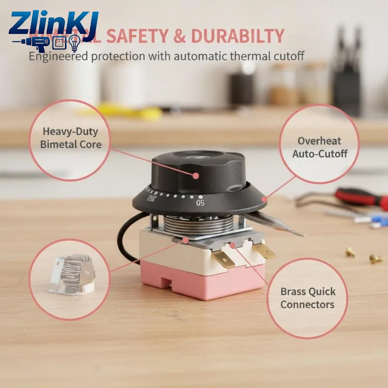 Adjustable Thermostat Switch Multiple Current Options For Oven Water Heater Home Appliance Repair