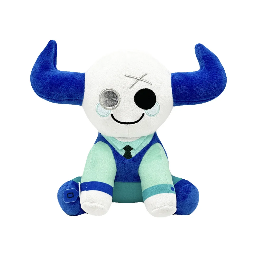 25cm Phighting Medkit Plush Toys Two-horned Cow Plush Toys Game Peripheral Figure Cattle Dolls Fans Birthday Gifts Toys for Kids