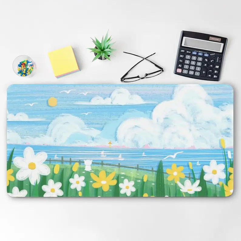 

Cute Cartoon Mouse Pad Kawaii Desk Mat Cute Anime Gaming Mousepad Large Desk Mat Computer Keyboard Office Accessories Desk Mat