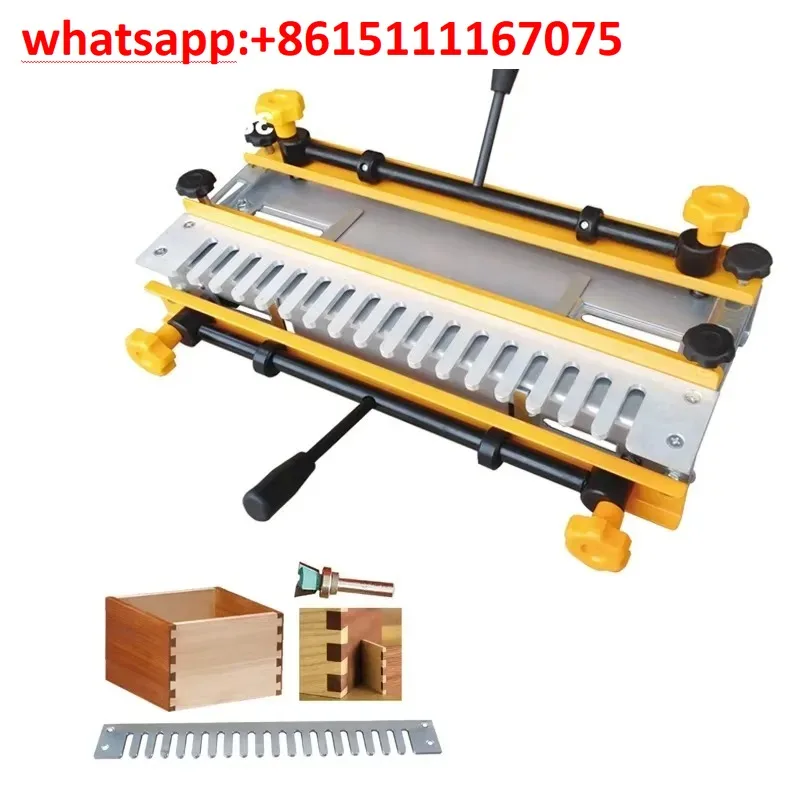 DT24 Dovetail Tenoner Machine 12 Inch Woodworking Jointer For Cabinet Furniture And Half Blind Joint Template Milling