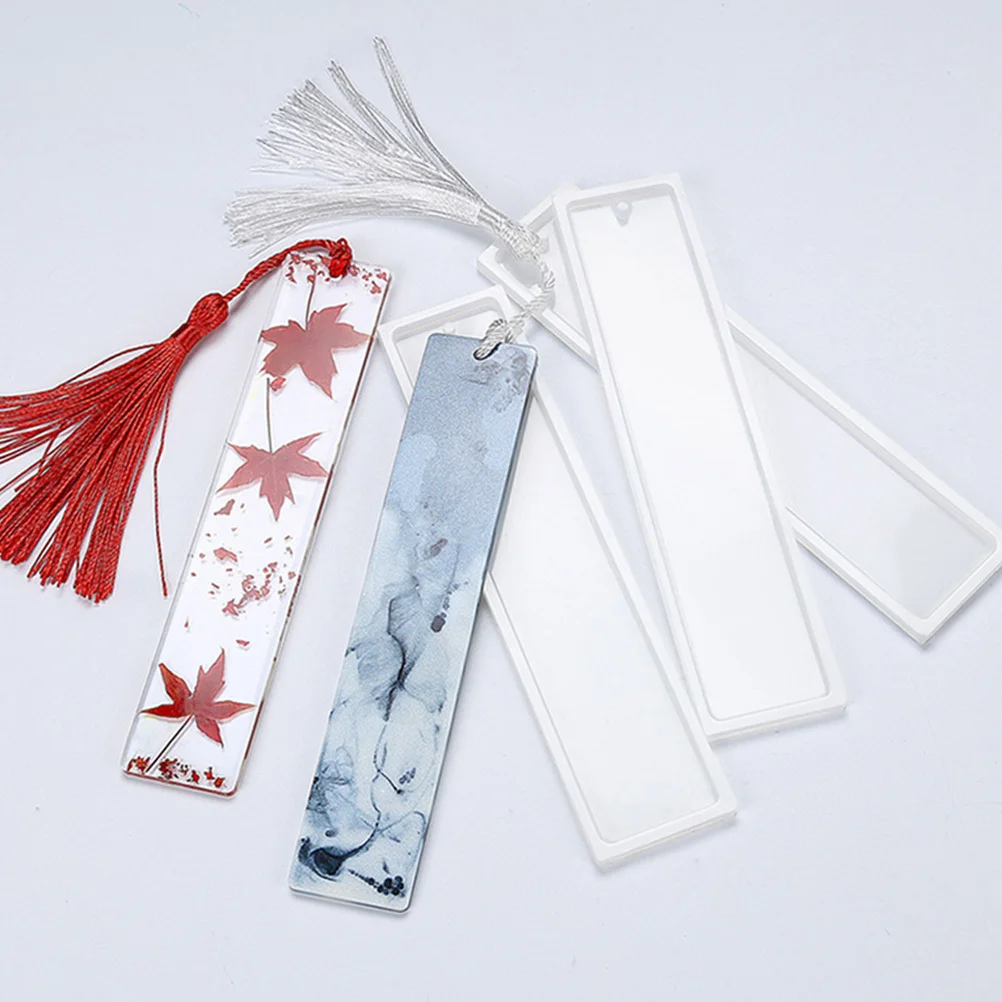 

15Pcs Silicone Bookmark Molds Rectangular Blank DIY Mold for Epoxy Resin Crafting Book Mark Making Handmade Jewelry Tools