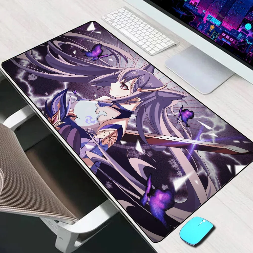 Genshin Impact Keqing Large Mouse Pad Gaming Accessories Mouse Mat XXL Laptop Keyboard Mat PC Gamer Desk Pad Computer Mousepad