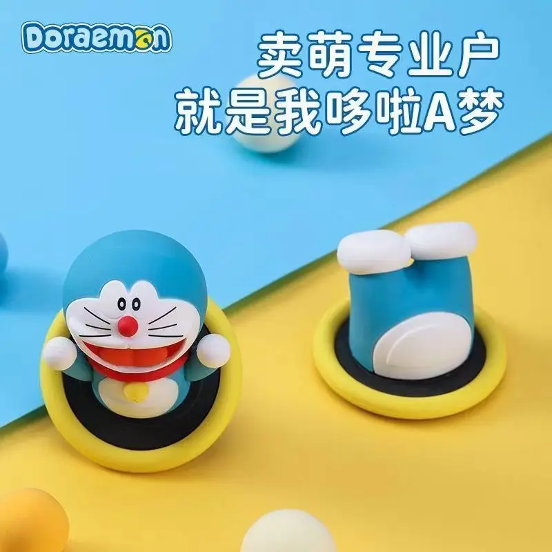 Doraemon Kawaii animation peripheral cute Doraemon Doraemon Cat Creative Passage Circle Refrigerator 3D Magnetic Sticker Gift