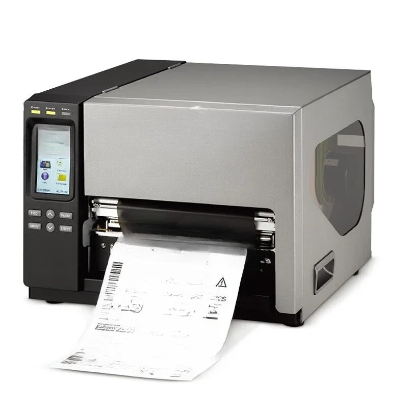 Wide label printer, wide power label industrial barcode printer