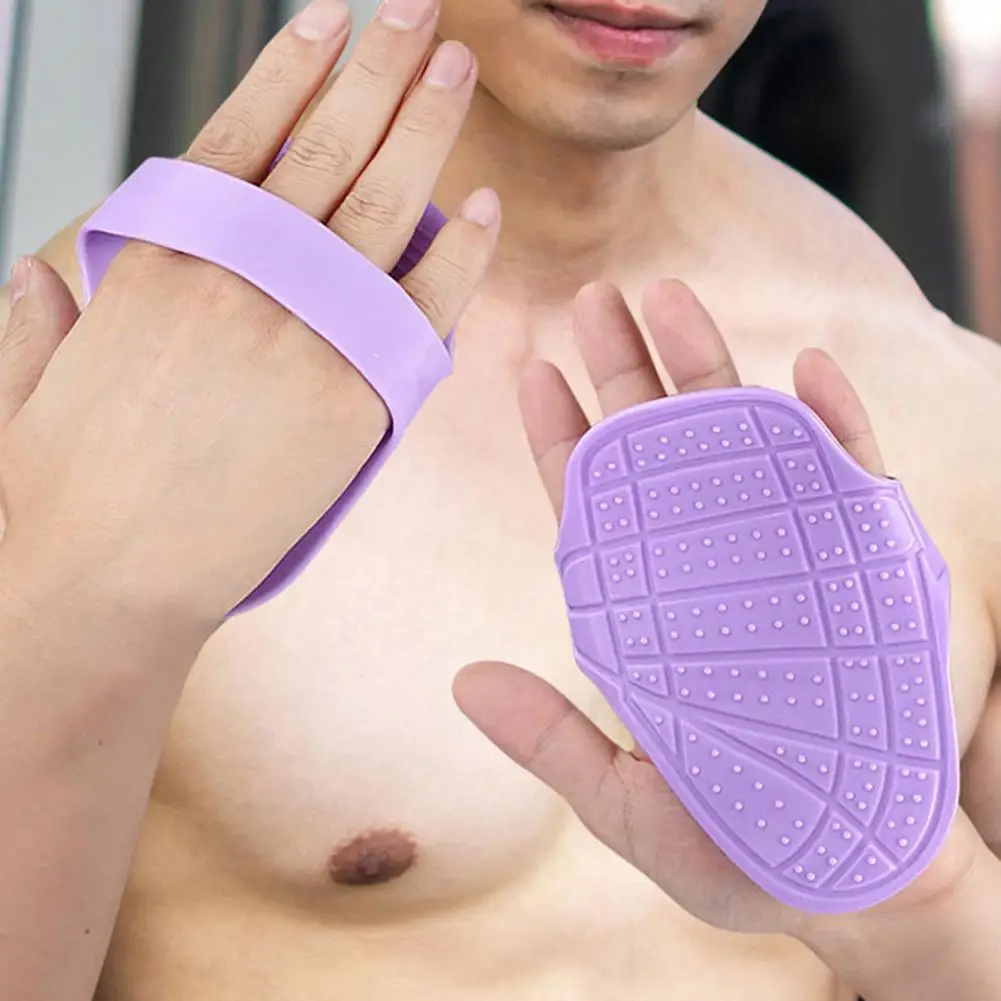 Anti-slip Silicone Palm Protectors for Gym Workouts 1 Pair Silicone Palm Protectors Anti-slip for Dumbbell for Weightlifting