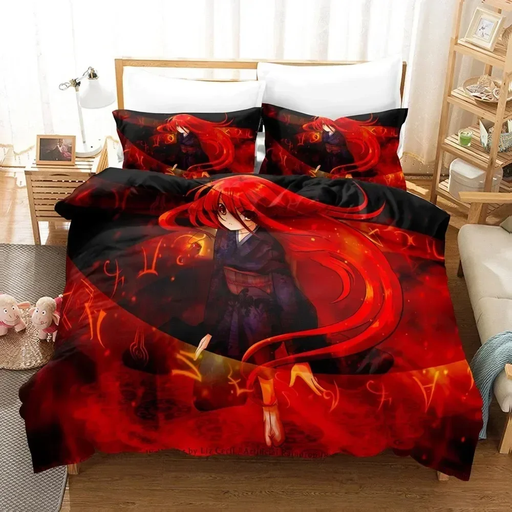 2026 Shakugan No Shana Bedding Set Anime Bed Linen Quilt Duvet Cover Sets Home Decor Single Queen King Size Gift Kawaii Girl Car