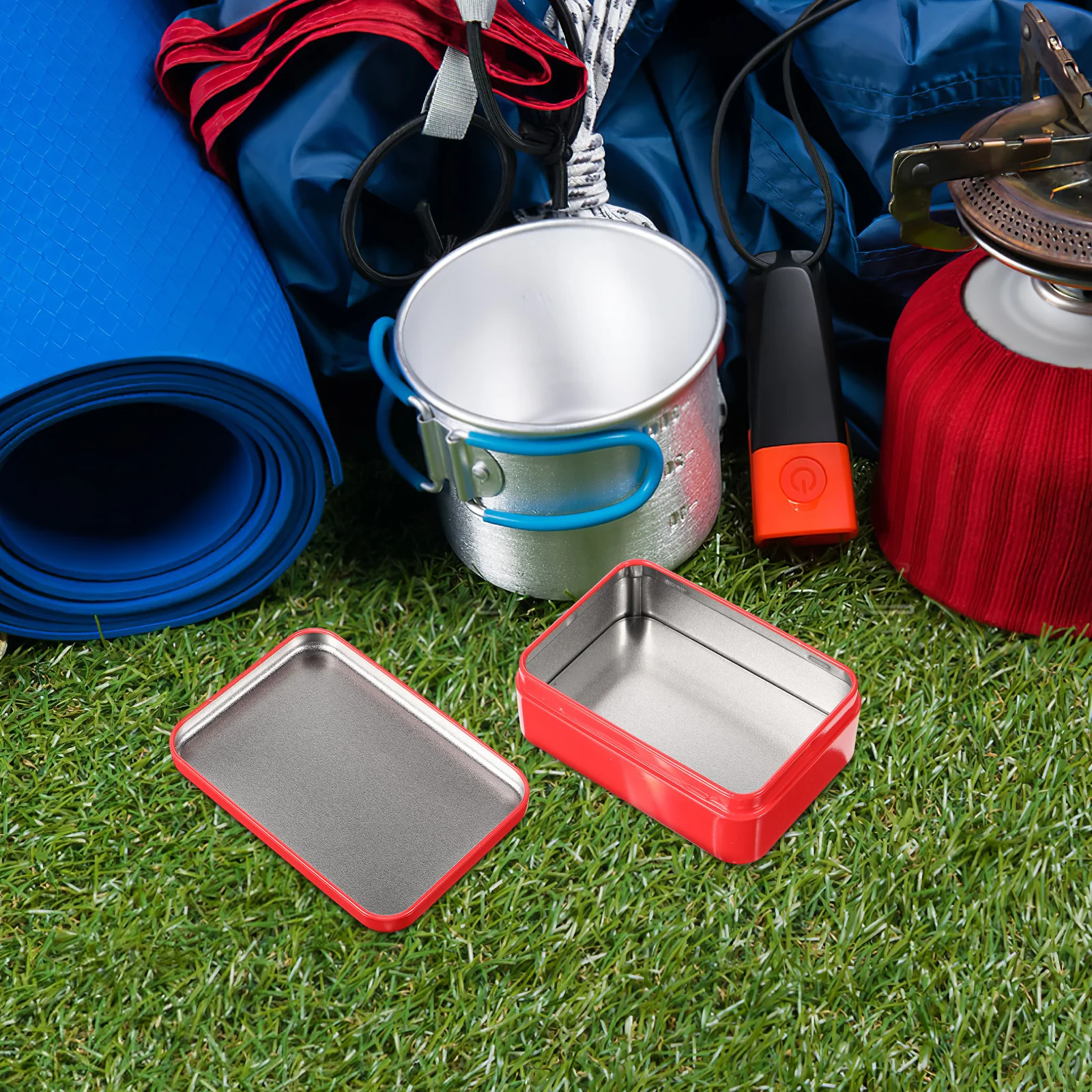 

3Pcs Outdoor Survival Storage Box Multipurpose Sos Emergency Carry Case Shockproof Waterproof Medicine Container