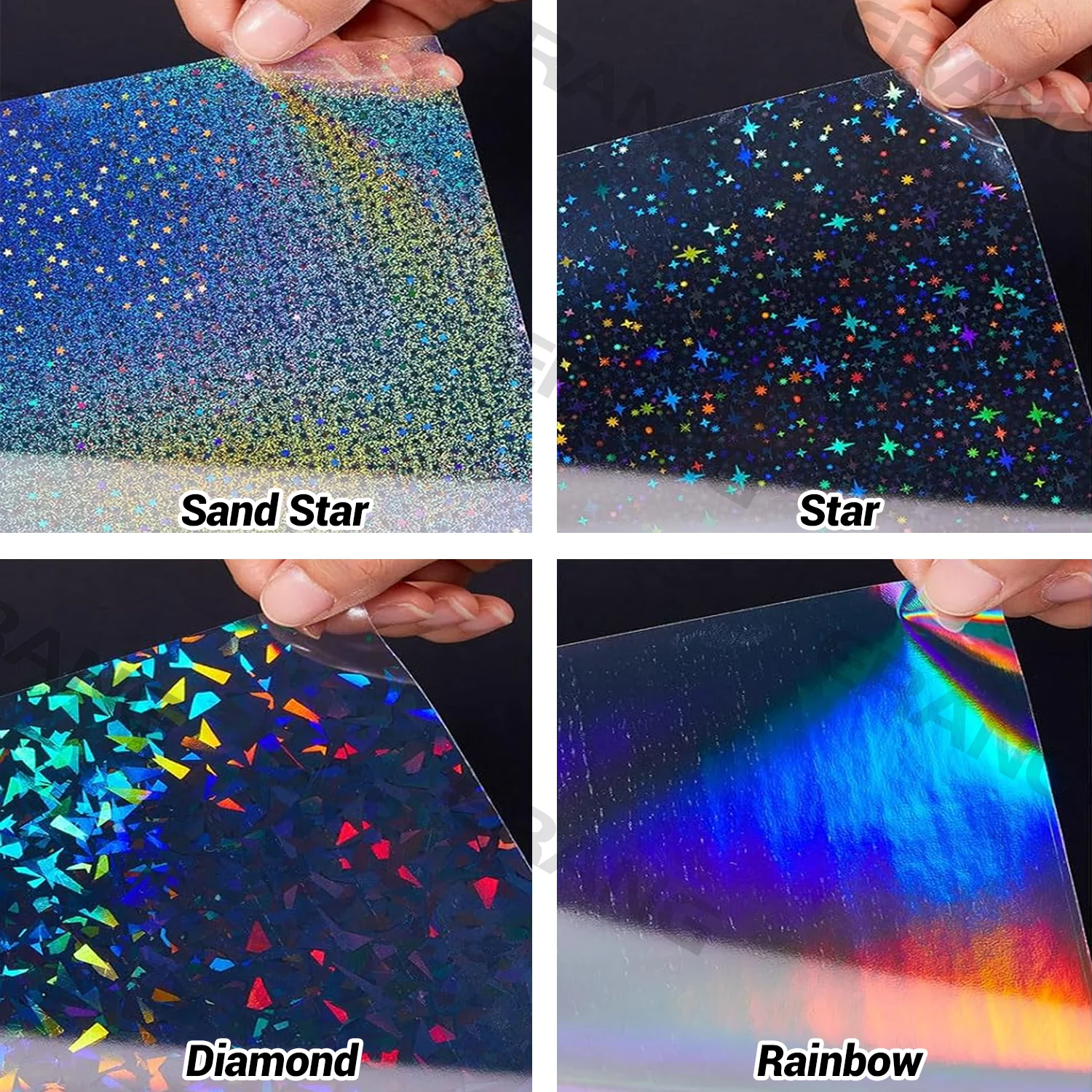 20-folhas-de-filme-holografico-a4-para-laminacao-a-frio-6-estilos-transparente-impermeavel-adesivo-de-vinil-83x117-polegadas