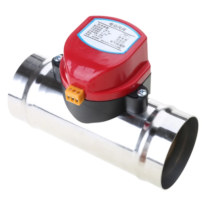 Válvulas ventilação motorizadas aço 220V, válvulas controle volumes ar, duto ar, válvulas amortecedoras