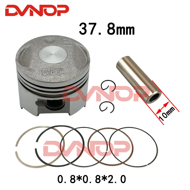 Motorcycle STD 37.8mm Piston Ring Gasket Set for Honda Metropolitan DIO TODAY GIORNO VISION 50 NCW50 NCH50 NVS50 NSC50 NSK50