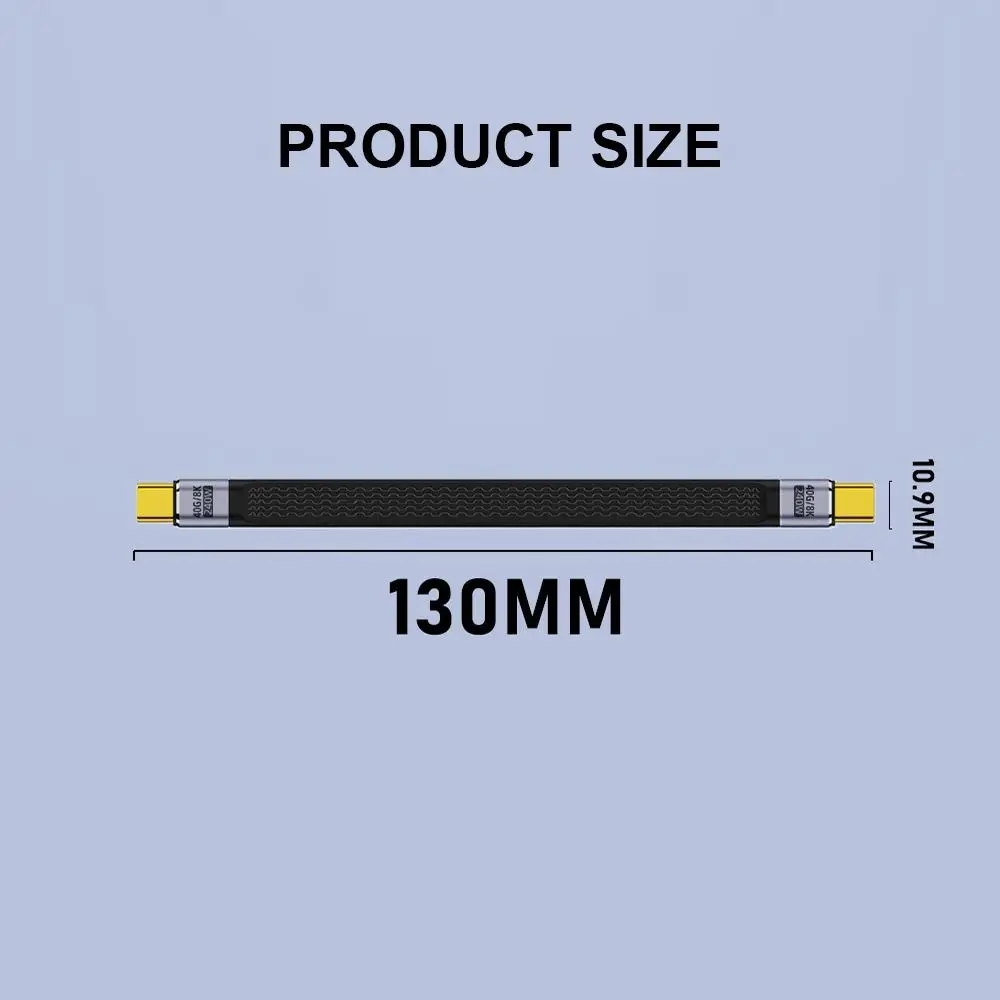 Professional 8K 60HZ 40Gbps USB4.0 Cable Fast Charging E-Marker Chip PD 240W Data Cable Laptop Flexible Extension Line