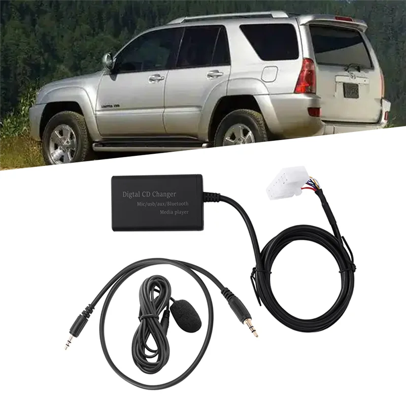 Classy-(5+7)Pin Car Digital Music CD Changer Adapter USB AUX Bluetooth Music Disc Box For Toyota Camry Corolla Lexus RAV4 Yaris