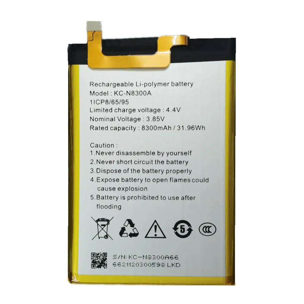 KC-N8300A 3.85V 8300mAh Original Battery For Oukitel WP17 Phone Batteries + Free Tools