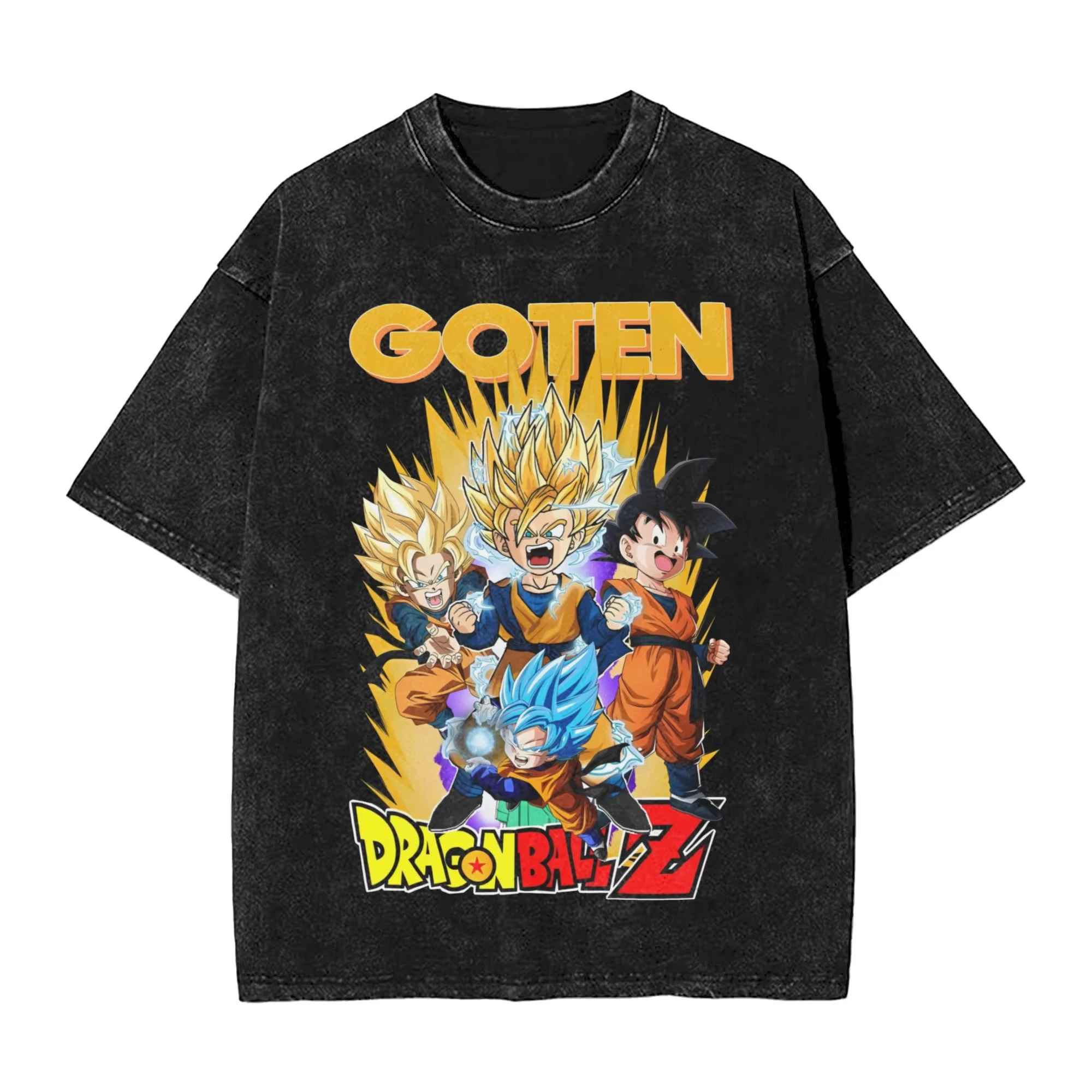 

Футболка Dragon Ball (Драгон Болл) в стиле аниме, хип-хоп, из выстиранного хлопка, оверсайз, винтажная, для мужчин и женщин, уличная одежда, с принтом, топы, футболки