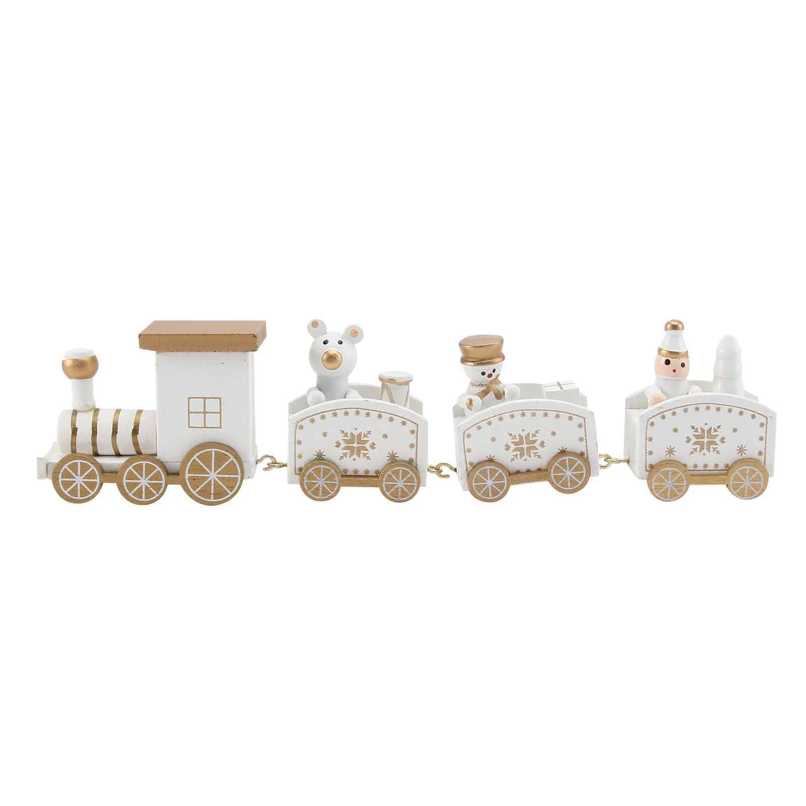 

1pc Dessert Decor Cake Ornament Mini Wood Train for Birthday