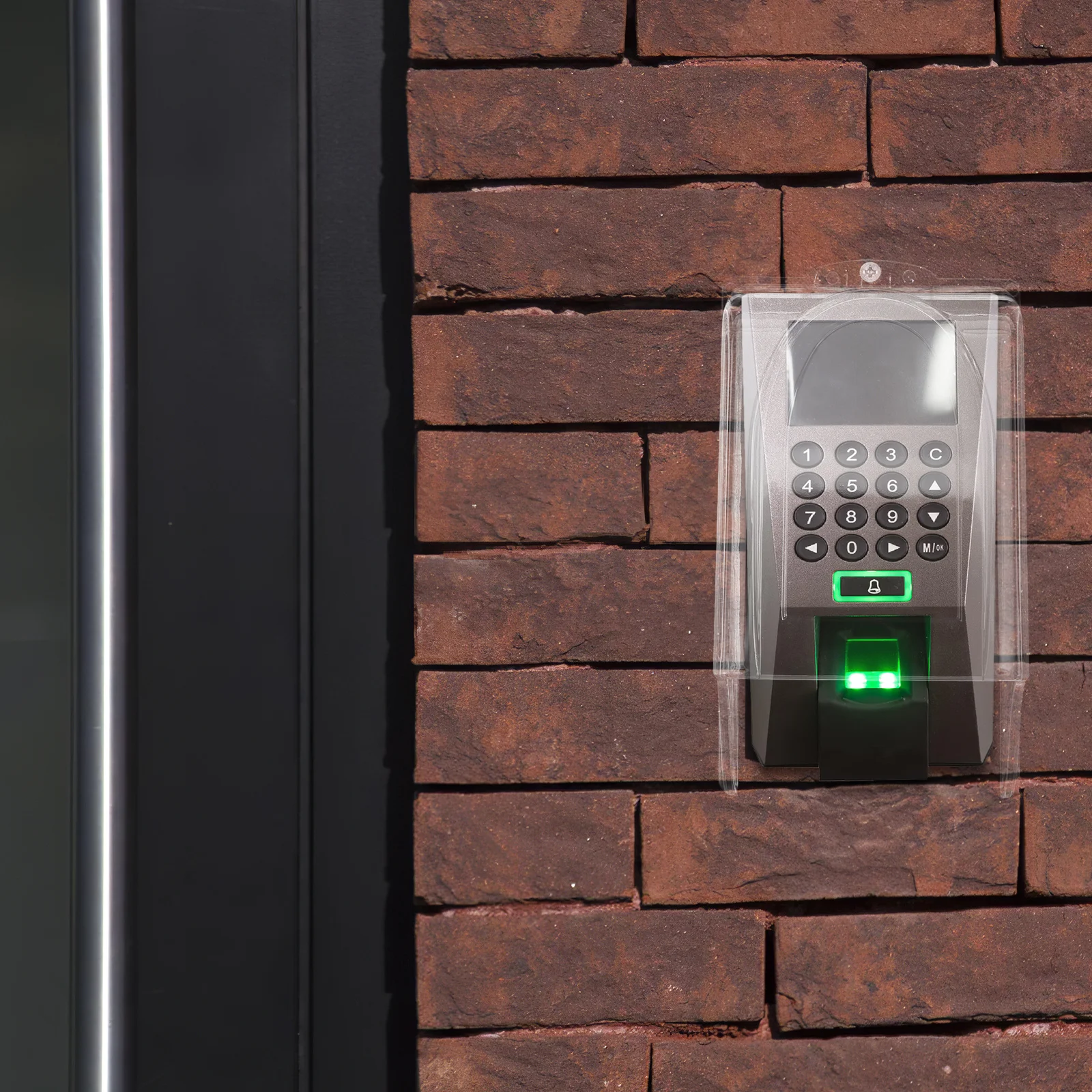 Waterproof Doorbell Rain Cover 8.37X4.76X3.14" Transparent Plastic Access Control Panel Protector Outdoor Keypad Shield For