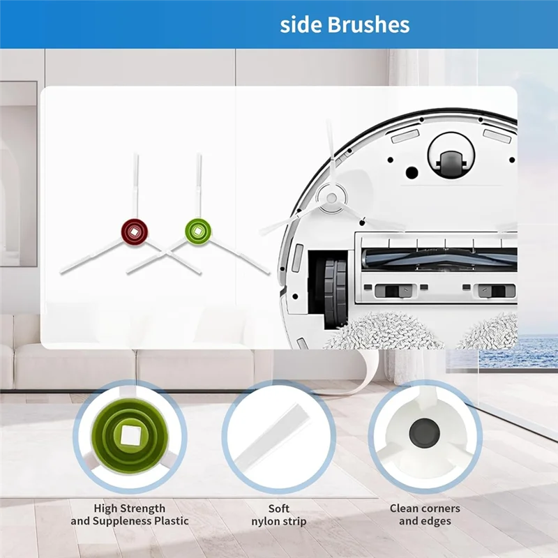 

A84G-For ECOVACS T20 Omni/Max/Pro Robot Vacuum Cleaner Accessories, Main Side Brushes Hepa Filters Mop Cloth Dust Bags