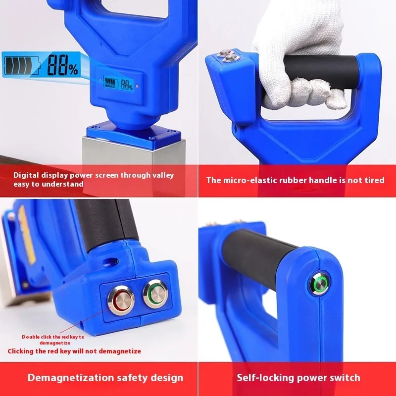 Electric Permanent Magnet Crane Unloading Tools Magnetic Lifting Suction Cups