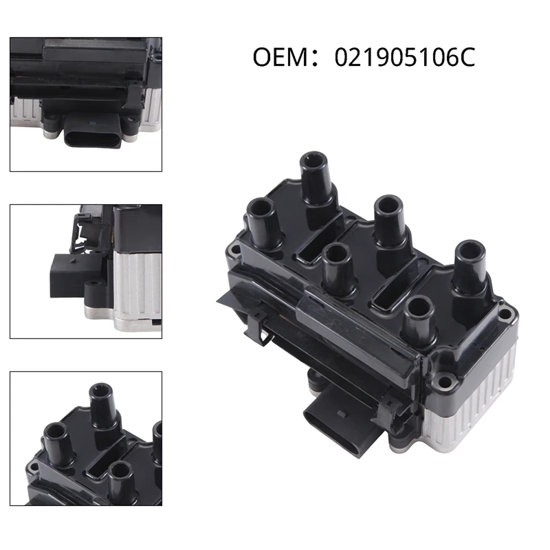 

Автомобильная Катушка зажигания для UF338 2000-2001 для Volkswagen Golf V6 2.8L 021905106C запчасти