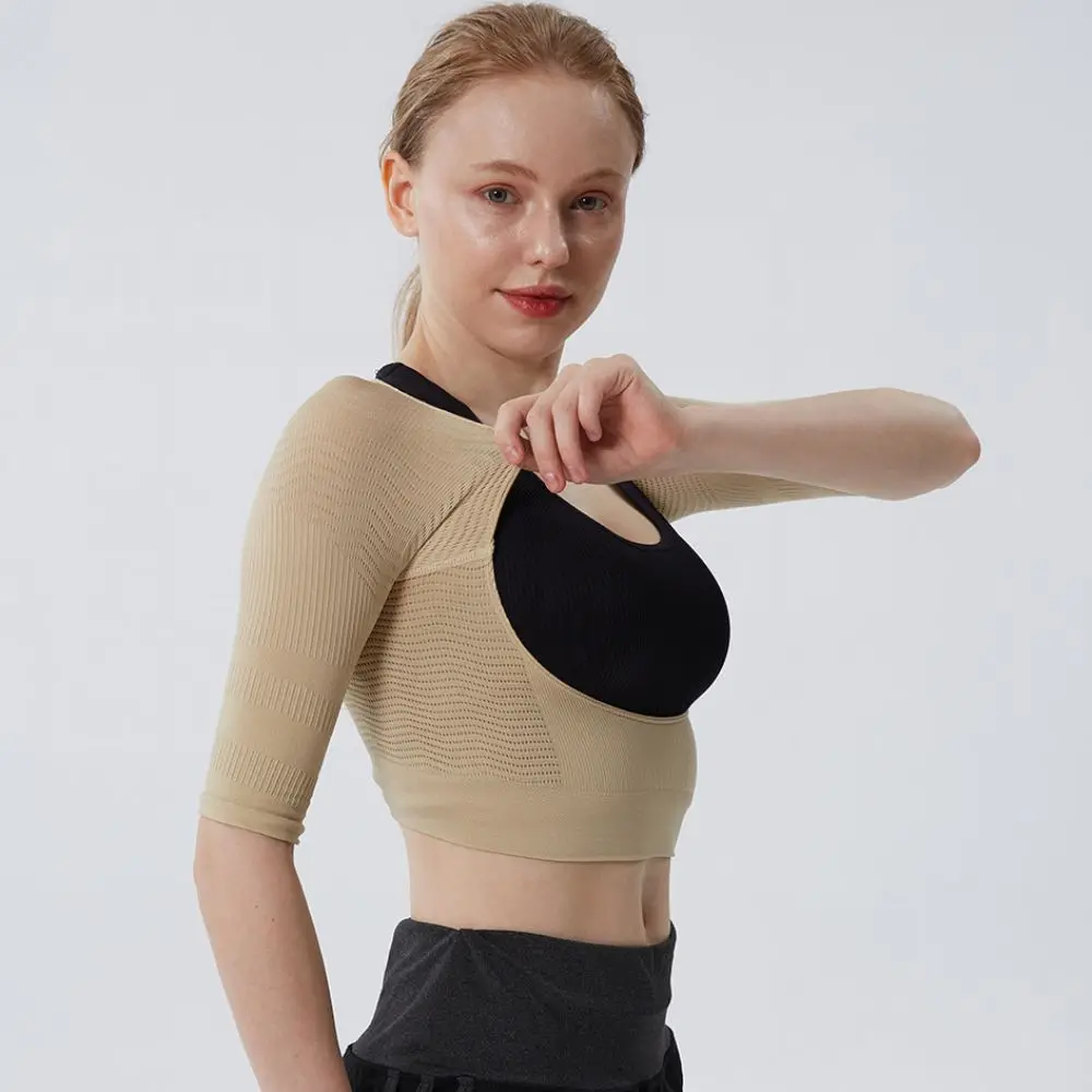 

Breathable Thin Arms Slimming Shaper Tummy Control Lingerie Body Shaping Underwear Shapewear Seamless Women's Corset Top Yoga