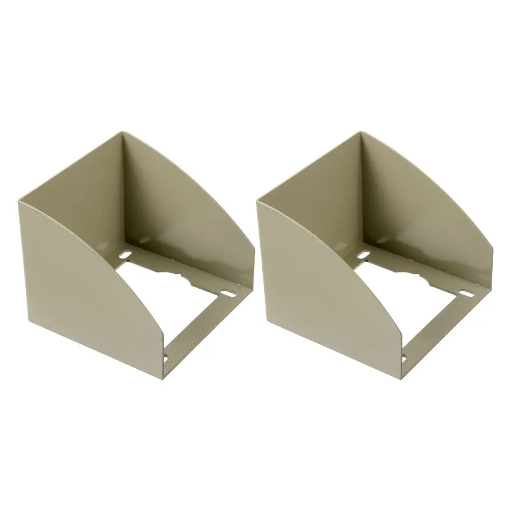 2 قطعة غطاء جرس الباب مقاوم للماء في الهواء الطلق مقبس معدني حامي صندوق لمنفذ الجدار الخارجي غطاء التوصيل غير نافذ للمطر للشحن #6