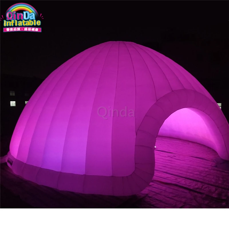 

Customized Giant White Inflatable Led Party Tent, Inflatable Igloo Tent For Sale