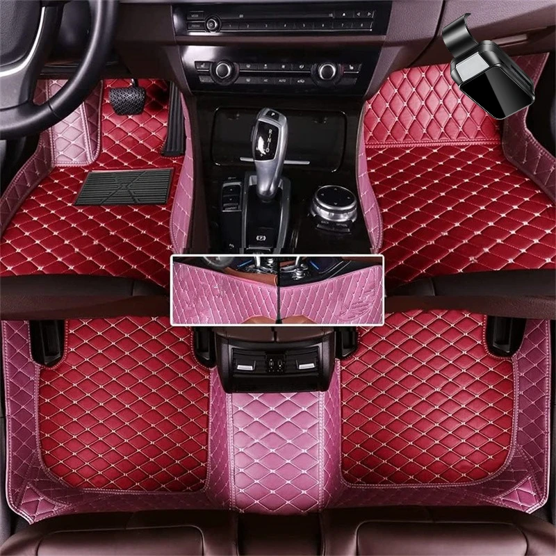 

Custom For Infiniti Q60 Luxury Coupe 2-door V37 2017-2022 PU Car Floor Mats Car accessorie Carpets Covers Left /Right Hand Drive