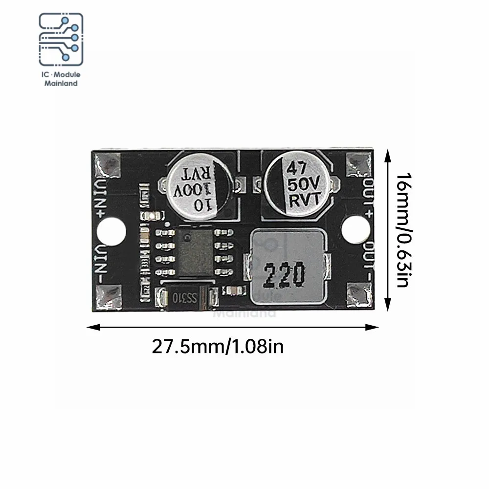 Mini DC-DC Adjustable Step-Down Power Supply Module Input 5-80V to 5V 9V12V 24V Output Power Converter Module