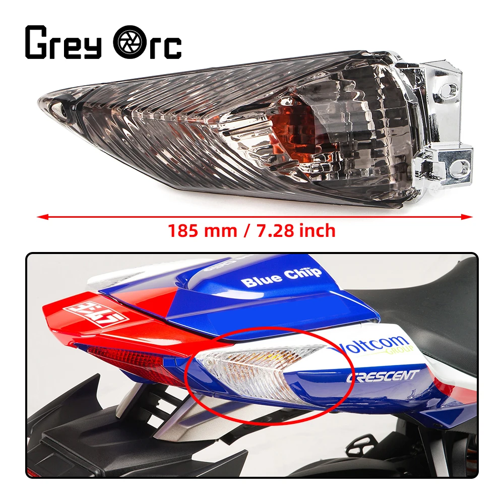 Motorcycle Clear/Smoke Rear Turn Signal Indicator Light For Suzuki GSXR600 GSX-R750 K11 2011-2017 GSXR1000 K9 2009-2016