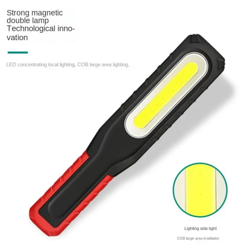 Work Light Rechargeable LED Super Bright USBWork Lights Portable Con Base Magnetic and Hook Work Flashlight for Car Repair Mac