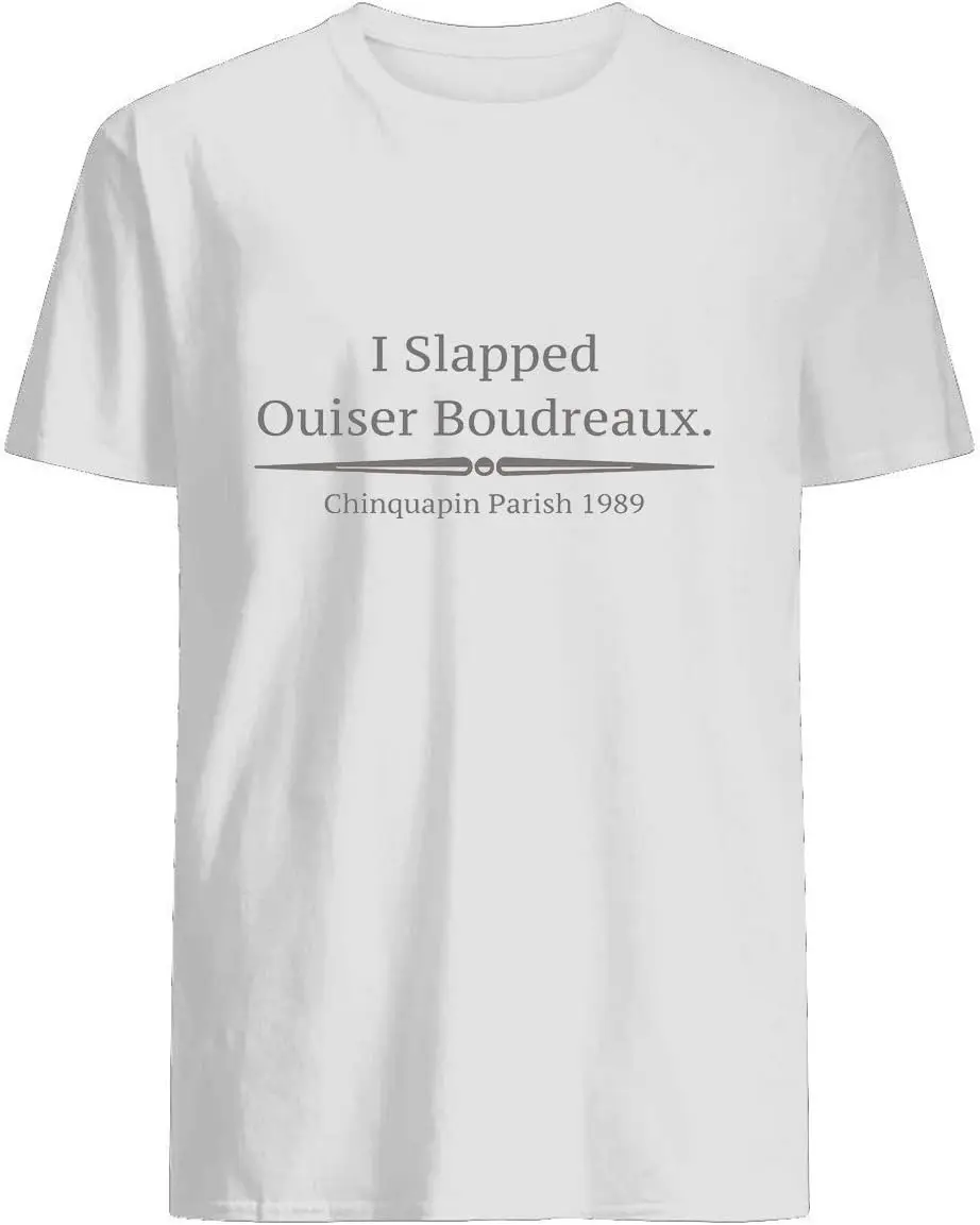 Men's I Slapped Ouiser Boudreaux Steel Magnolias Fitted Scoop Black Navy T Shirt Crewneck Blend Hoodie Large