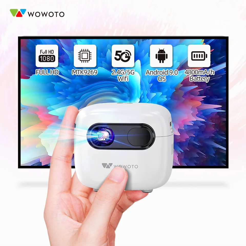 

Q6plus Mini Projector Phone with 120ANSI Lumens 2G RAM WIFI for Bluetooth Beamer LED Mini Projector Promotional Gift